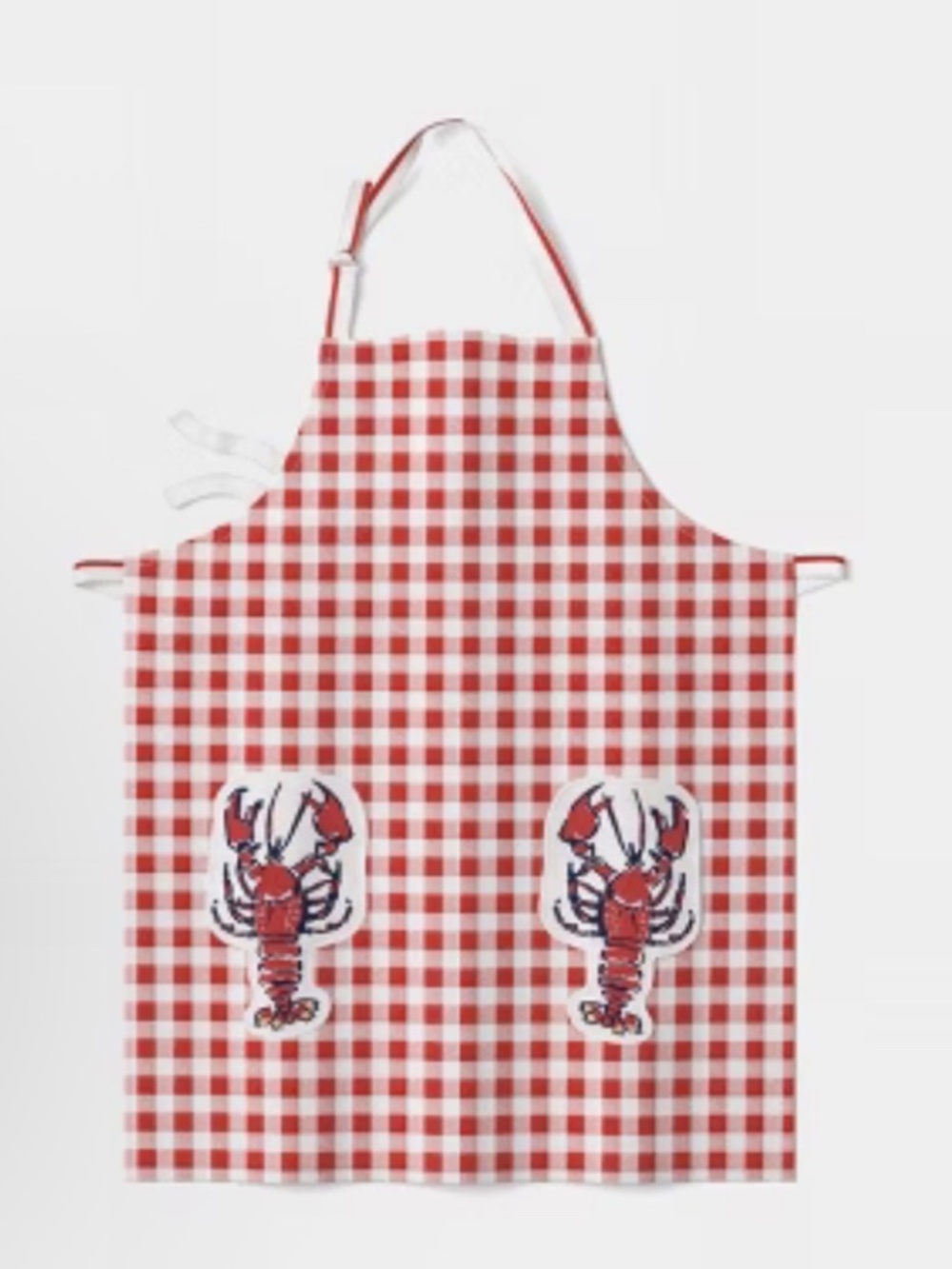 Room Essentials Raid Checked Lobster Apron NWT